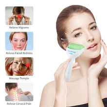 Ice Roller, Face Roller 2 PCS, Massage Tools with Mini Roller for Eye, Face and Body, Relax and Alleviate Puffiness Fine Lines Minor Pain (Green)