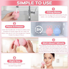 2 Pack Ice Roller for Face, Face Ice Roller for Women Face Neck Body and Eye, Ice Face Roller Tones Skin Eliminates Puffiness Ice for Face Ice Mold (Pink Blue)