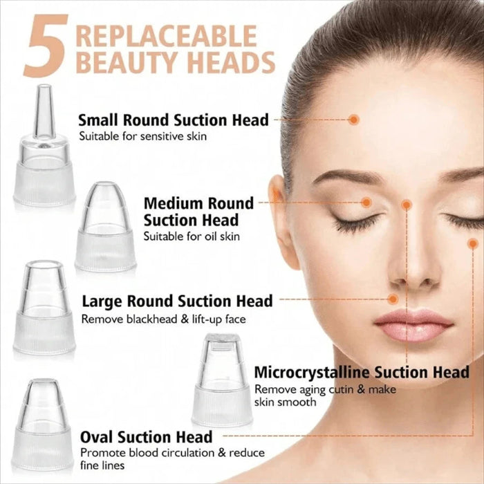 Electric Vacuum Pore Cleaner & Blackhead Remover – Deep Cleansing Device for Face Skin Care