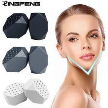 2Pcs 50/60Lbs Jaw Exerciser Redefine Jawline Trainer Double Chin Jawliner Facial Chew Bite Muscle Anti-Stress Face Fitness Ball