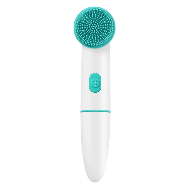 2-In-1 Sonic Facial Cleansing Brush - Silicone Pore Cleanser