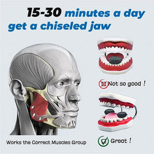 2Pcs 50/60Lbs Jaw Exerciser Redefine Jawline Trainer Double Chin Jawliner Facial Chew Bite Muscle Anti-Stress Face Fitness Ball