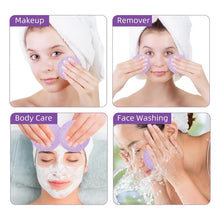 Compressed Facial Cleansing Sponge Set - Reusable Makeup Remover Puffs (36-Pack + Case)