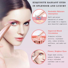 Eye Lift Wand, 3 in 1 Vibrating 98°F to 113°F LCD Eye Massager for Dry Eyes, Dark Circles and Puffiness, Face & Neck Lifting Tool for Fine Lines and Wrinkles, Rose Gold
