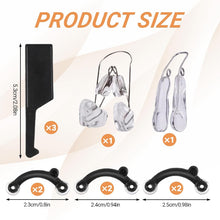 5 Pcs Nose Lifter - Nose Shaper Clip ＆ Instant Nose Lift Kit, Painless Straightening Beauty Tool Kit for Women/Men (Black, Clear)