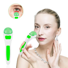 Ice Roller, Face Roller 2 PCS, Massage Tools with Mini Roller for Eye, Face and Body, Relax and Alleviate Puffiness Fine Lines Minor Pain (Green)