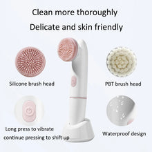 2-In-1 Sonic Facial Cleansing Brush - Silicone Pore Cleanser
