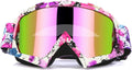 Motocross Goggles - ATV Dirt Bike Motorcycle UTV MX Offroad Riding Goggles with anti UV, Dustproof, anti Fog Lenses for Men, Women, Youth & Kids